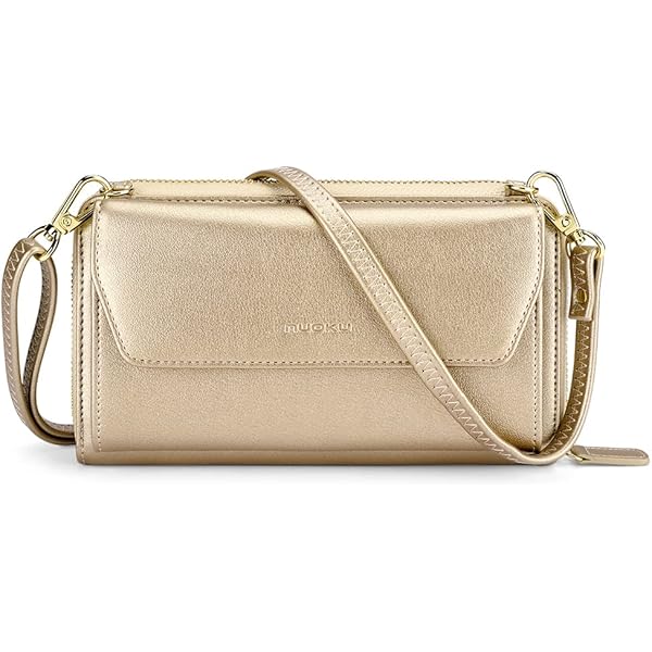 ZOOEASS Triple Zip Small Crossbody Bag Lightweight Purses