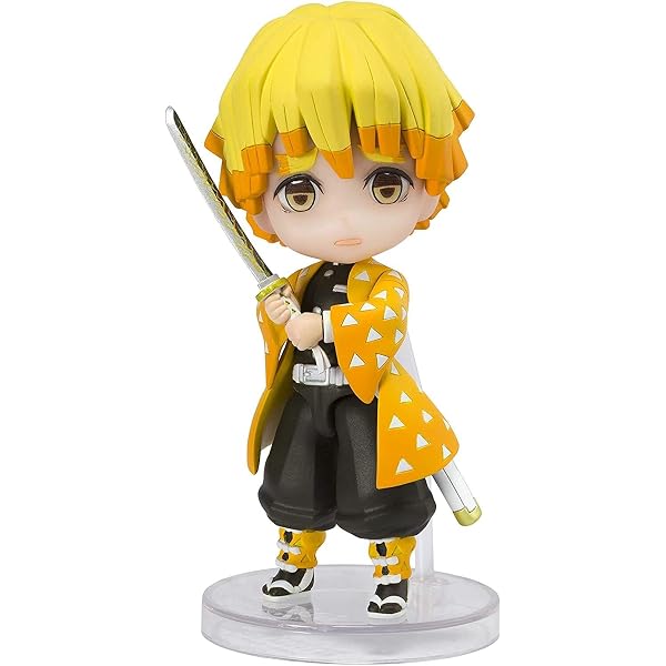Bandai Chibi Masters Figura Demon Slayer - Zenitsu Agatsuma, VE562092, Mini Figura Collezionabile, Design Ispirato All'anime, Espositore Da Tavolo