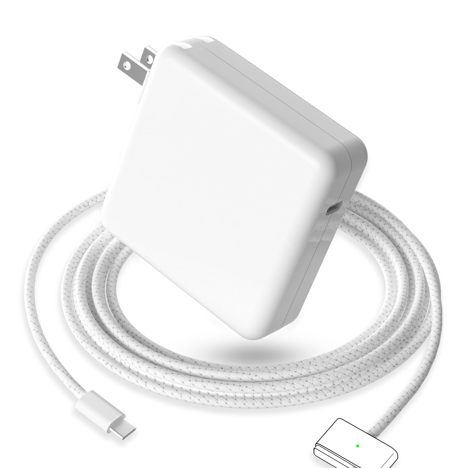Mac Book Pro Charger - USB C to Magnetic 3 Charger for Mac pro 14-16inch 2021 2023 2024 2025 2026 M1 M2 M3 M4 M5, Mac Air 13-15inch 2022 2023 2024 2025 2026 M2 M3 M4 M5, Include 6.6ft Charge Cable