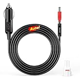 Autel Original 12V DC Car Charger Auto Power Supply Cable, 4.9FT | DC 5.5mm x 2.5mm to Car Cigarette Lighter Male Plug Extension Cable w/ Fuse for Autel Scanner, Camera, CCTV Car Refrigerator