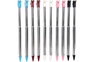 Aoyoho Retractable Metal Stylus Touch Pen, Pack of 10, Compatible with 3DS/3DS XL/3DS LL