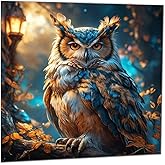 Owl Greeting Card - Beautiful Owl Birthday Card Design 145 x 145mm