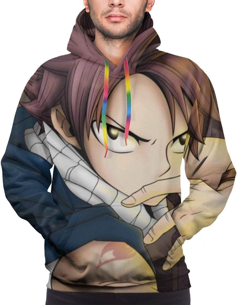 Jacob Cook Men's Hoodies FAI-Ry Ta-il 3D Graphic Print Pullover Hooded Sweatshirts for Youth&Men