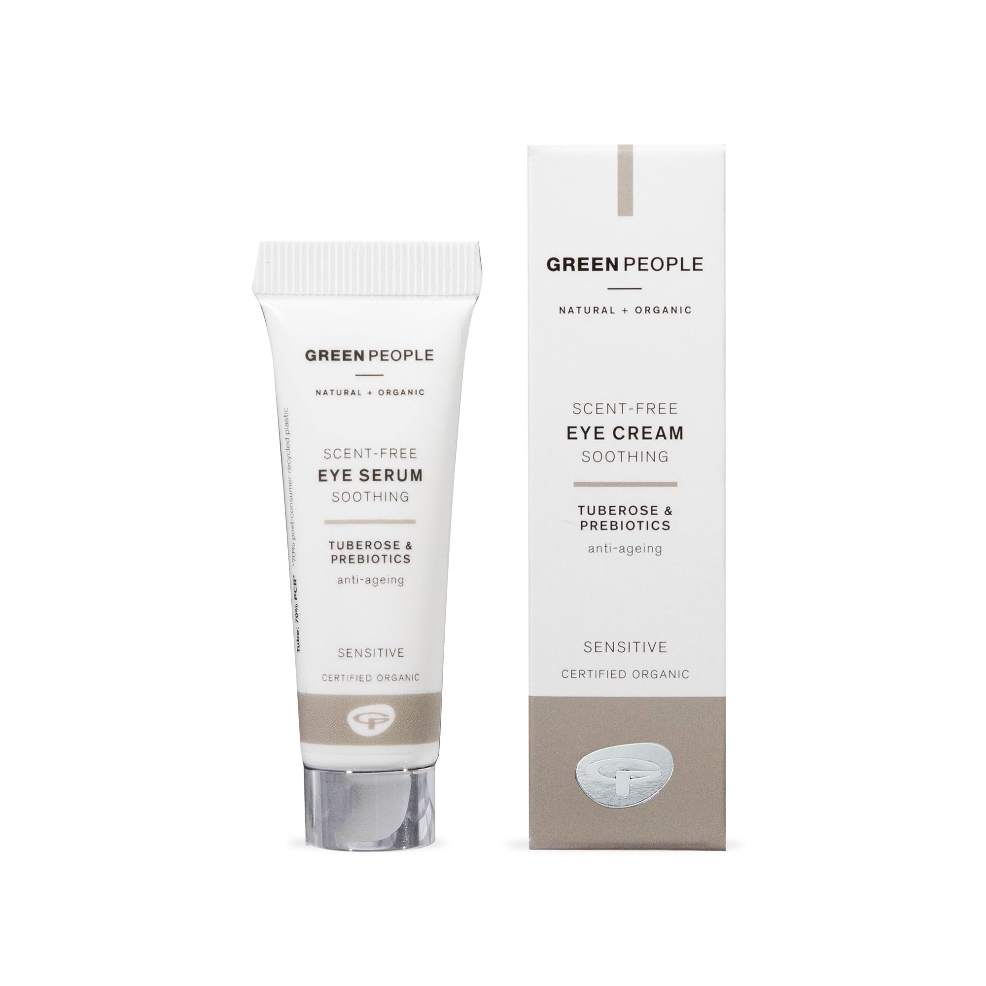 Green People Scent Free Anti-Ageing Eye Cream - Fragrance Free, Suitable for Sensitive Skin - Organic, Cruelty Free & Vegan, 10ml