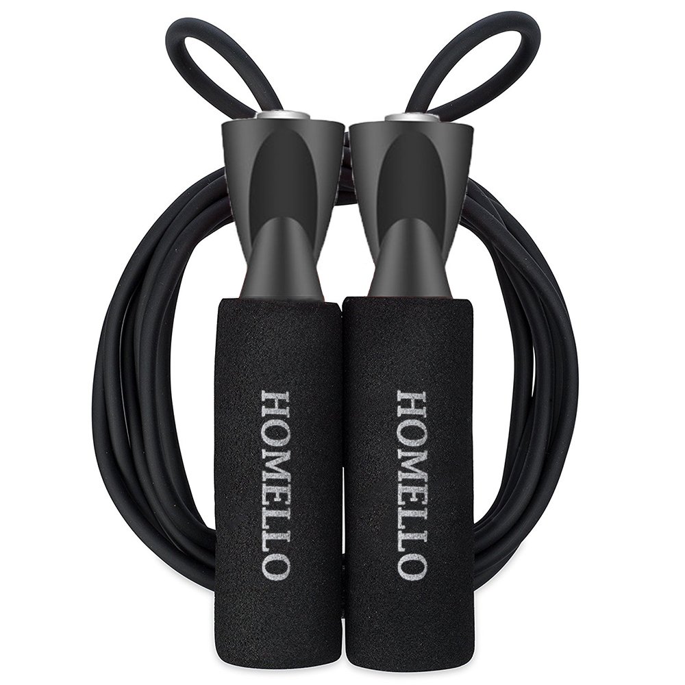 Homello Cuerda de Saltar Skipping Rope Cable Ajustable Comba de Velocidad Combas