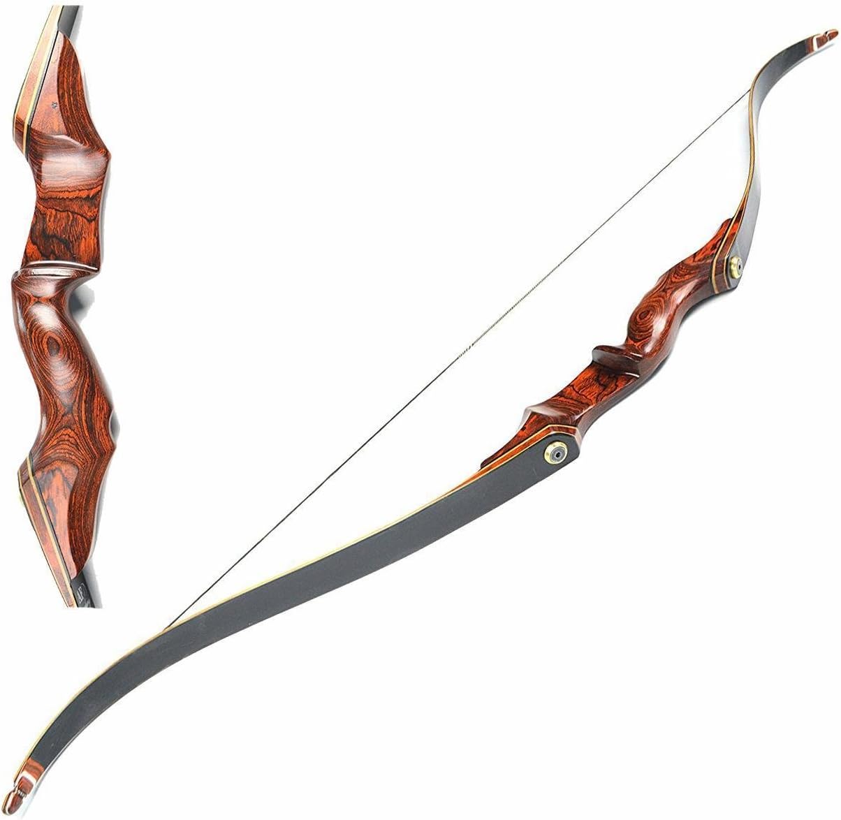 TOPARCHERY Recurve Bow Limbs Only – 30-50 Lbs Draw Weight For 60" Takedown Hunting Bow – Maple & Fiberglass – Right Hand