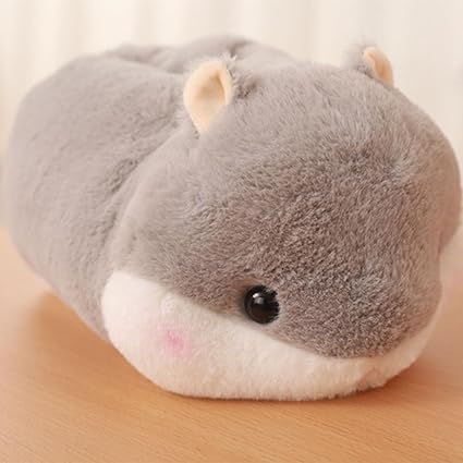 HKFV 30cm Netter Hamster weicher Plüsch-Papierhandtuch-Kasten-Ausgangsdekor-Gewebe-Kasten (grau)