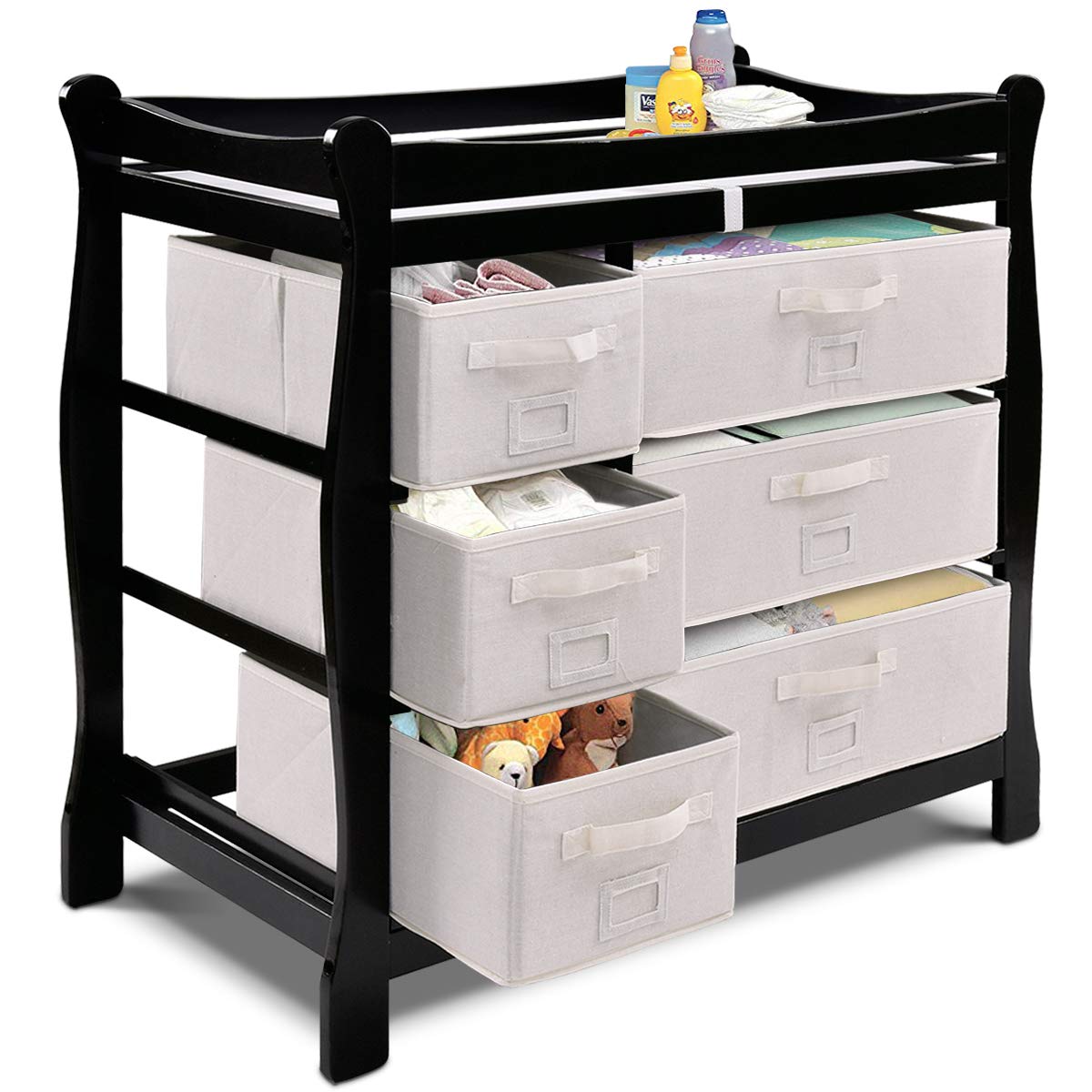 Costzon Baby Changing Table, Infant Diaper Changing Table Organization, Newborn