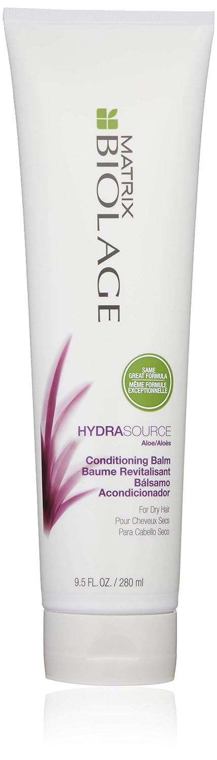 BIOLAGE Hydrasource Conditioning Balm | Hydrates, Nourishes & Detangles Dry Hair | Sulfate-Free | For Medium To Coarse Hair