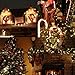Solar String Lights 115ft 300 LED Fairy Lights, Ambiance lights for Outdoor, Patio, Lawn,Garden, Home, Wedding, Holiday, Christmas Party, Xmas Tree decoration,waterproof/Timer/USB Charge (Warm White)