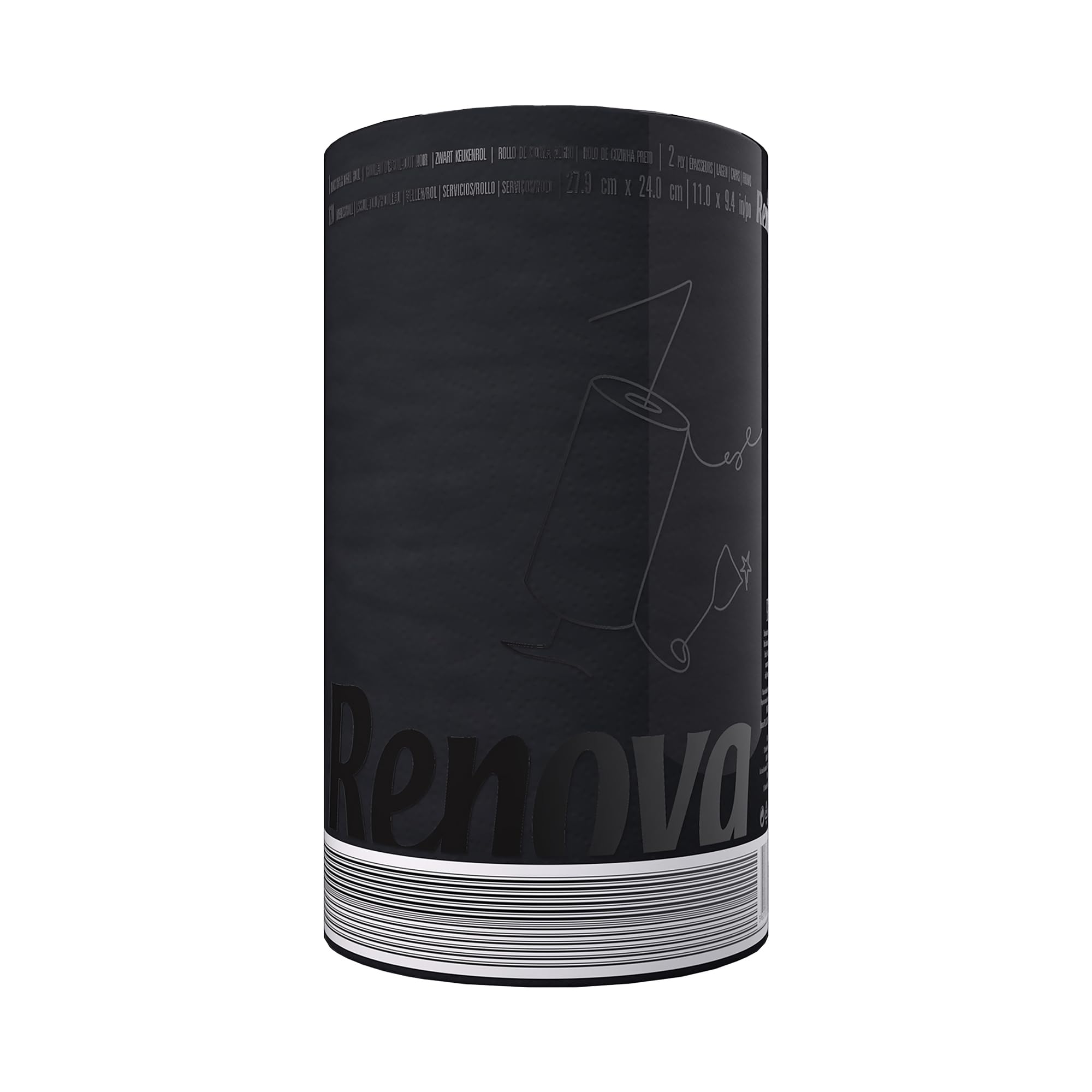 Renova Black Black Triple Kitchen Rolls - 1 Kitchen Roll
