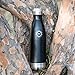 Stainless Steel Vacuum Insulated Water Bottle, BPA Free Double Walled Leak Proof Thermos Flask with Copper Lining, Drinks Stay Hot & Cold (25 oz, Black)