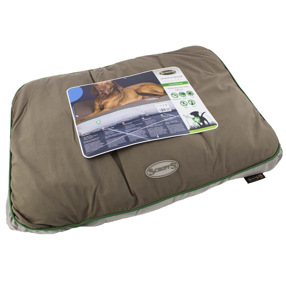Scruffs Insect Shield Pet Mattress, 82x58 cm, Medium, Taupe, 0.72 kg