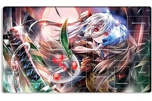 New Mlikemat Playmat Ghost Ogre & Snow Rabbit TCG CCG OCG Trading Card Game Mat with Zones + Free Bag (ZD039-038-A)