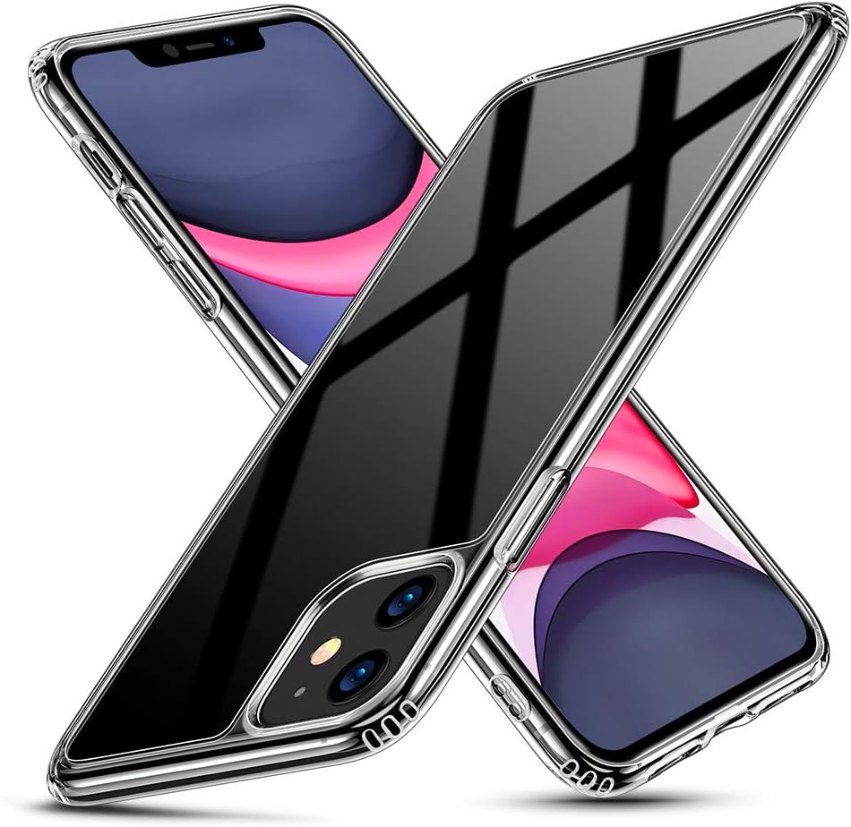 ESR Mimic Series Designed for iPhone 11 Case, 9H Tempered Glass Back
