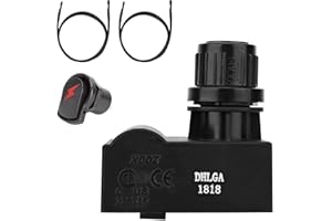 PETKAO 2 Outlet Grill Igniter G511-0055-W1 for Charbroil Ignitor Replacement, Electronic Ignition Module w/ Wires & 1 Push Button for Charbroil Surefire Ignition Systems Ignitor for Char-broil Parts 80018343