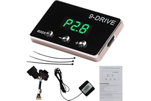 YIBEICO Throttle Response Controller, 9 Drive 9-Mode Smart Electronic Racing Pedal Accelerator for AU-DI A3-A6 VW SKODA SEAT PORSCHE (806)