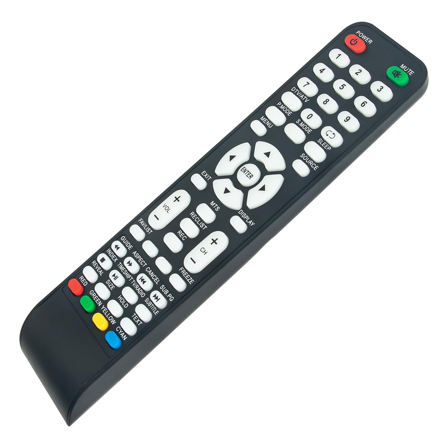 AULCMEET Remote Control Replace fit for INVES LED TV LED-3914FHD-GR FHD-1524GRLED LED1917-GR LED-24BL-GR-HD LED-329-BL-I2 LED-3914FHD LED-3915-GR LED-1720-GR LED4315FHD LED-32172
