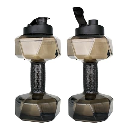 BuildLife 2018 - Botella de Agua con Forma de mancuerna (2,2 L ...