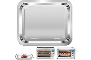 Air Fryer Grill Pan for Emeril Lagasse Everyday 360 Air Fryer, 12''×10'' Stainless Steel Accessories Replacement Crisper Tray