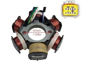 GENERIC MRS Coolster MaxTrade Ignition Stator Magneto with 6 Coil Pole for 110cc 125cc ATV DIRT PIT BIKE GO KART QUAD 3050B 3050C 3050D 3125A2 3125C-2 3125CX-2 3125CX-3 3125R 3125XR8-U2 3125XR8-U-S