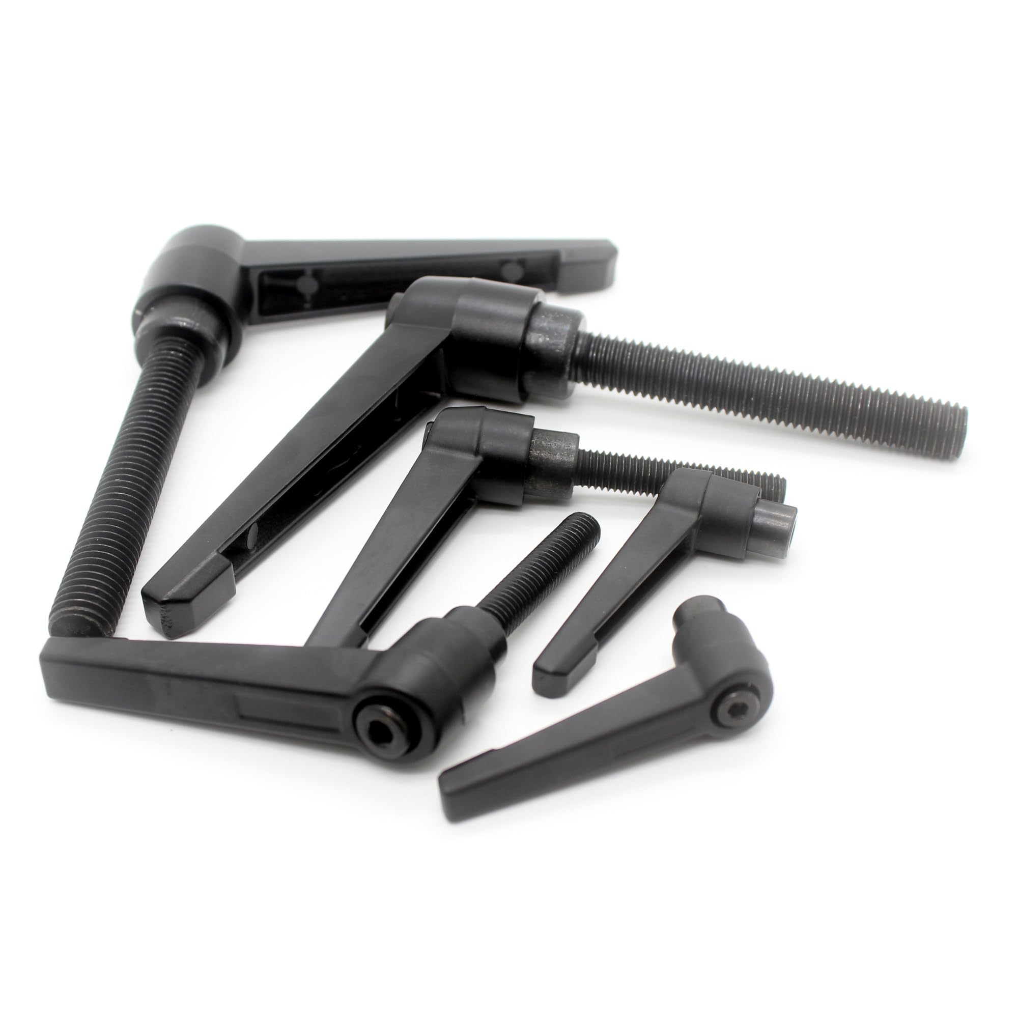 Machine Handle Adjustable Clamping Lever | M4-M16 | 25-70mm | Black M8-80mm