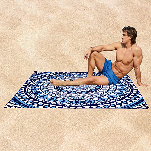 image for Elite Trend Microfiber Beach Towel for Travel:Oversized Super XL 63 x 