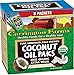 Carrington Farms Gluten Free, Unrefined, Cold Pressed, Virgin Organic Coconut Oil, 8 Packets (Pack of 6), Coconut Oil For Skin & Hair Care, Cooking, & Smoothies