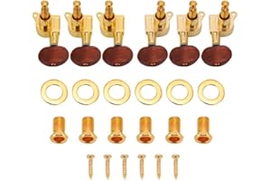 Guitar Tuning Keys Pegs, 3L3R Guitar String Tuners Tuning Pegs Locking Tuners hine Heads Guitar Tuner Buttons Knobs for Acous