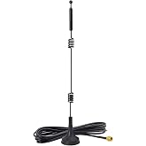 Bingfu Dual Band WiFi 2.4GHz 5GHz 5.8GHz 9dBi Magnetic Base SMA Male Antenna for Wireless Vedio Security Camera Surveillance Recorder Vehicle Truck Trailer Rear View Backup Camera Reversing Monitor
