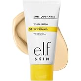 e.l.f. SKIN Suntouchable Whoa Glow SPF 30, Sunscreen & Makeup Primer For A Glowy Finish, Made With Hyaluronic Acid, Vegan & Cruelty-Free, Packaging May Vary, Sunbeam