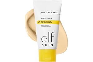 e.l.f. SKIN Suntouchable Whoa Glow SPF 30, Sunscreen & Makeup Primer For A Glowy Finish, Made With Hyaluronic Acid, Vegan & C