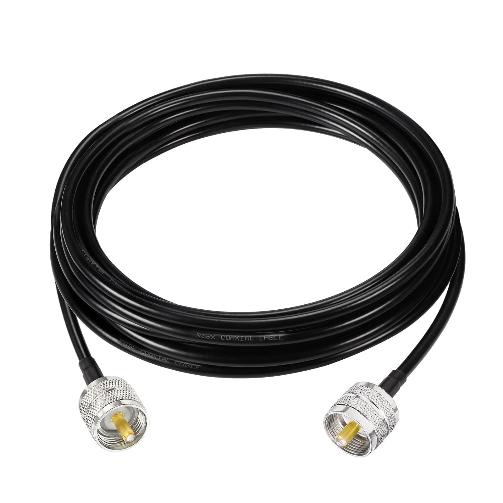 Superbat PL259 RG8X CB Patch Lead 6m 50ohm UHF Male to Male Ham Radio HF Coax Cable for HF UHF Ham Radio, Duplexer Tuner, Dummy Load, SWR Meter, Walkie Talkie — image 1