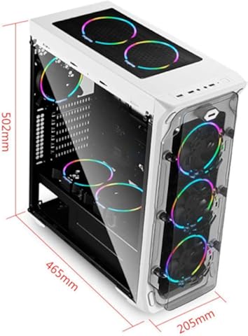 Pc Tower Case Pc Case Gaming Host De Computadora De Escritorio Chasis Transparente De Todos Los Lados Chasis De Computadora Refrigerado por Agua