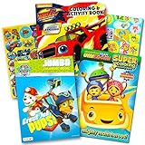 Nickelodeon Jr Coloring Book Super Set -- 3 Coloring Books Featuring Paw Patrol, Blaze, and Team Umizoomi!