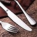 Moxinox 20 Piece Flatware Set, Shiny Mirror Polishing Silverware Tableware Service for 4, Including 4 Dinner Knives, 4 Dessert/Salad Forks, 4 Dinner Forks, 4 Dessert Spoons, 4 Dinner Spoons