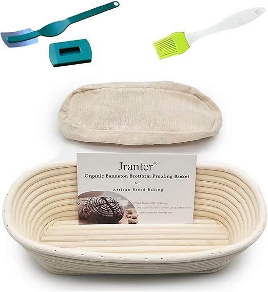Bread Proofing Basket Proofing Bread Basket w/Silicone Bowl Scraper & Liner for