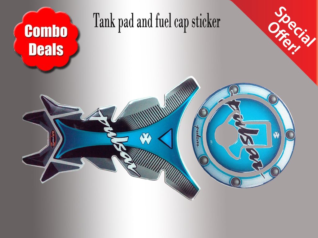 Combo Bajaj Pulsar Customize Vinyl Tank Pad And Fuel Cap Sticker Amazon In Car Motorbike