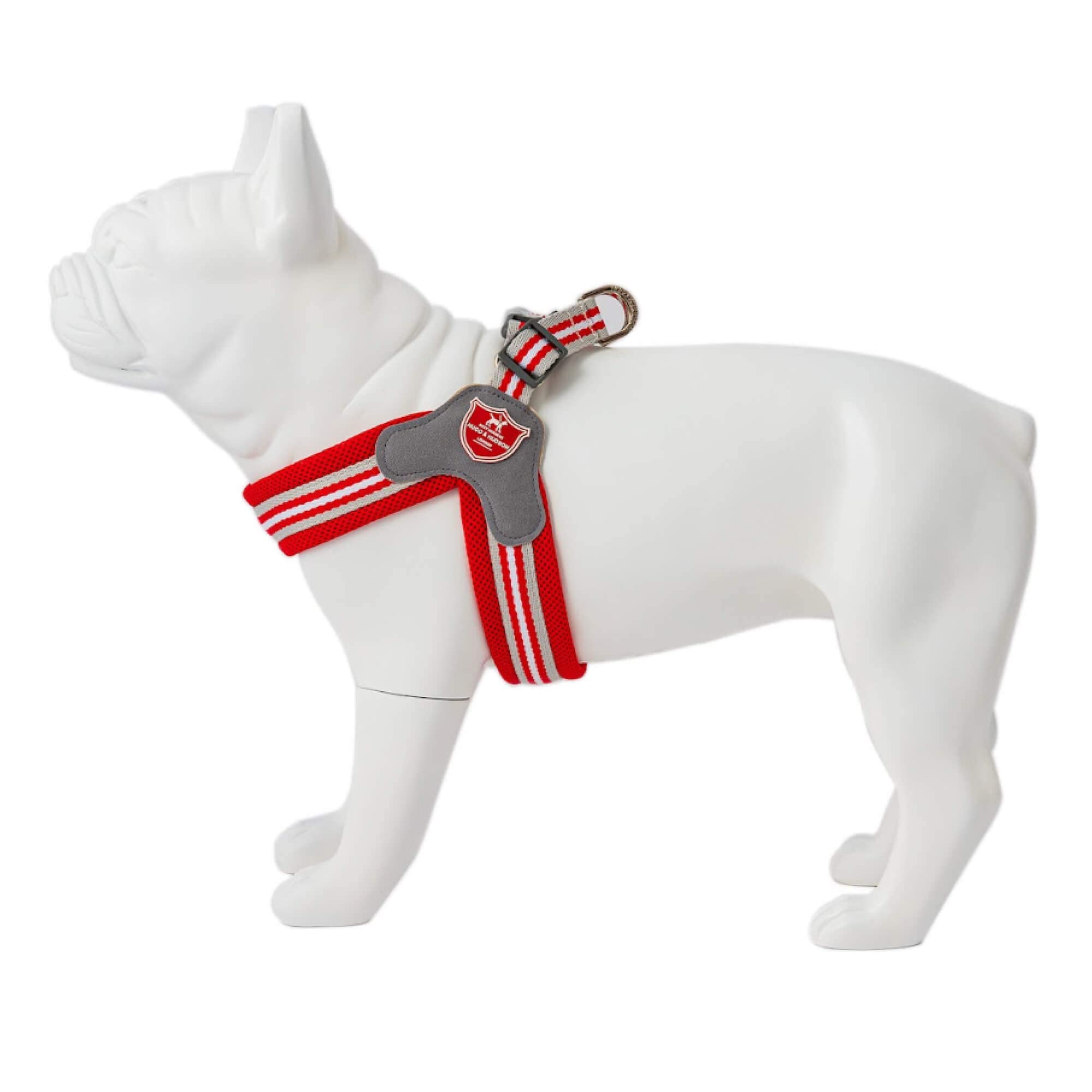 HUGO & HUDSON Easy Walk Dog Harness Adjustable No-Pull Step-in Training Vest, Red, Size 2