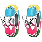 Simphman Butterfly Flower Dangle Charm 925 Sterling Silver Charms for Bracelets and Necklaces Bead Charms with Cubic Zirconia Jewelry Charm for Women Family Friends