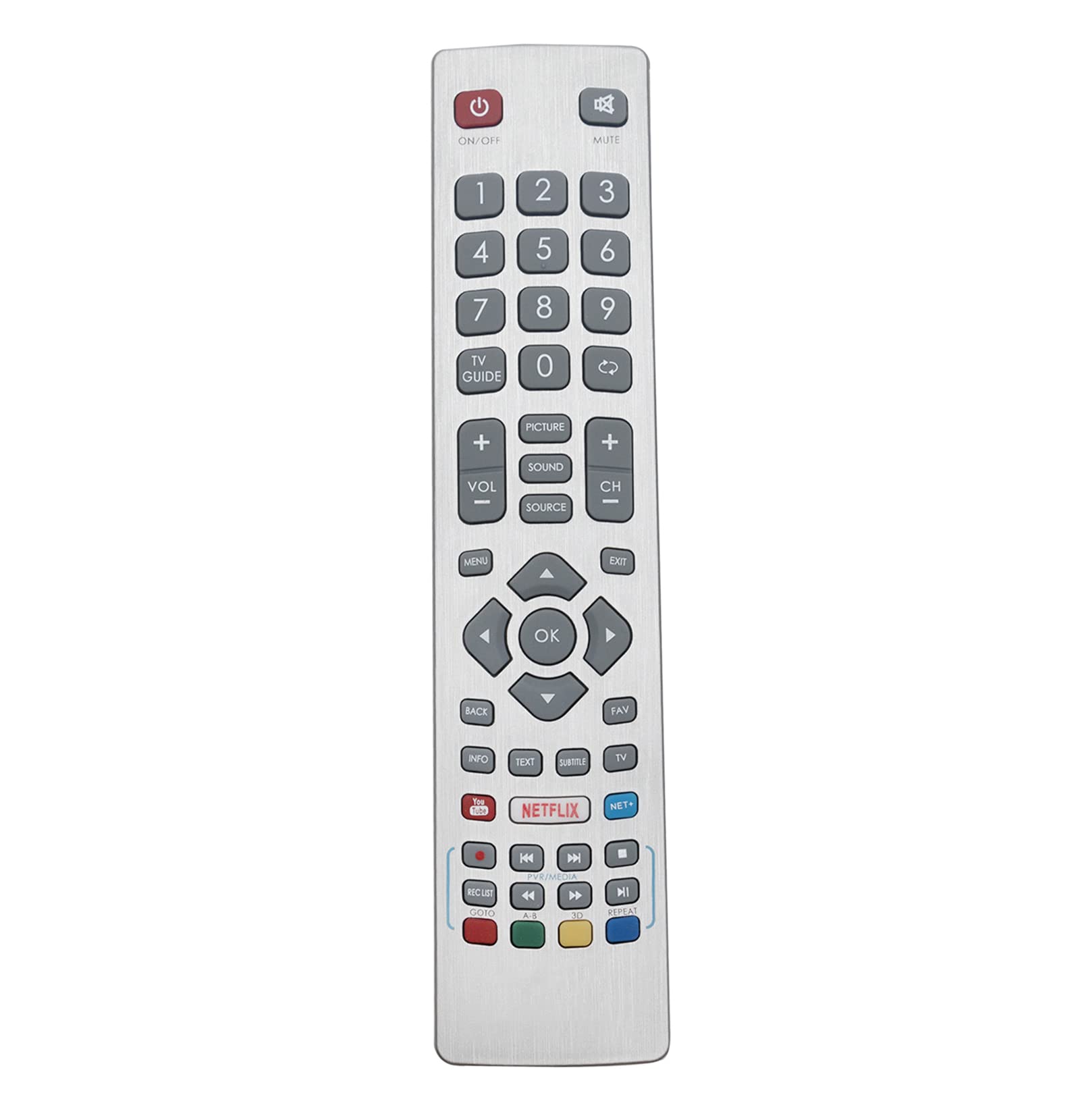 SHWRMC0115 Replaced Remote Control fit for Sharp TV LC-50CFG6001K LC-50CFG6002E LC-50CFG6002K LC-32CFG6002E LC-32CHG6001E LC-32CHG6002E LC-32HG5142K LC-40FG5141K LC-40FG5142K LC-40FG5241K