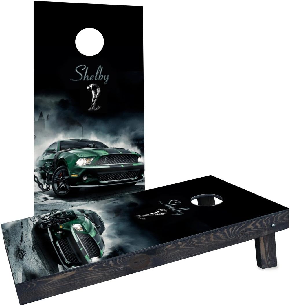 Custom Cornhole Boards "Shelby Cobra" Cornhole Boards (Heavy Duty), 2' X 4'