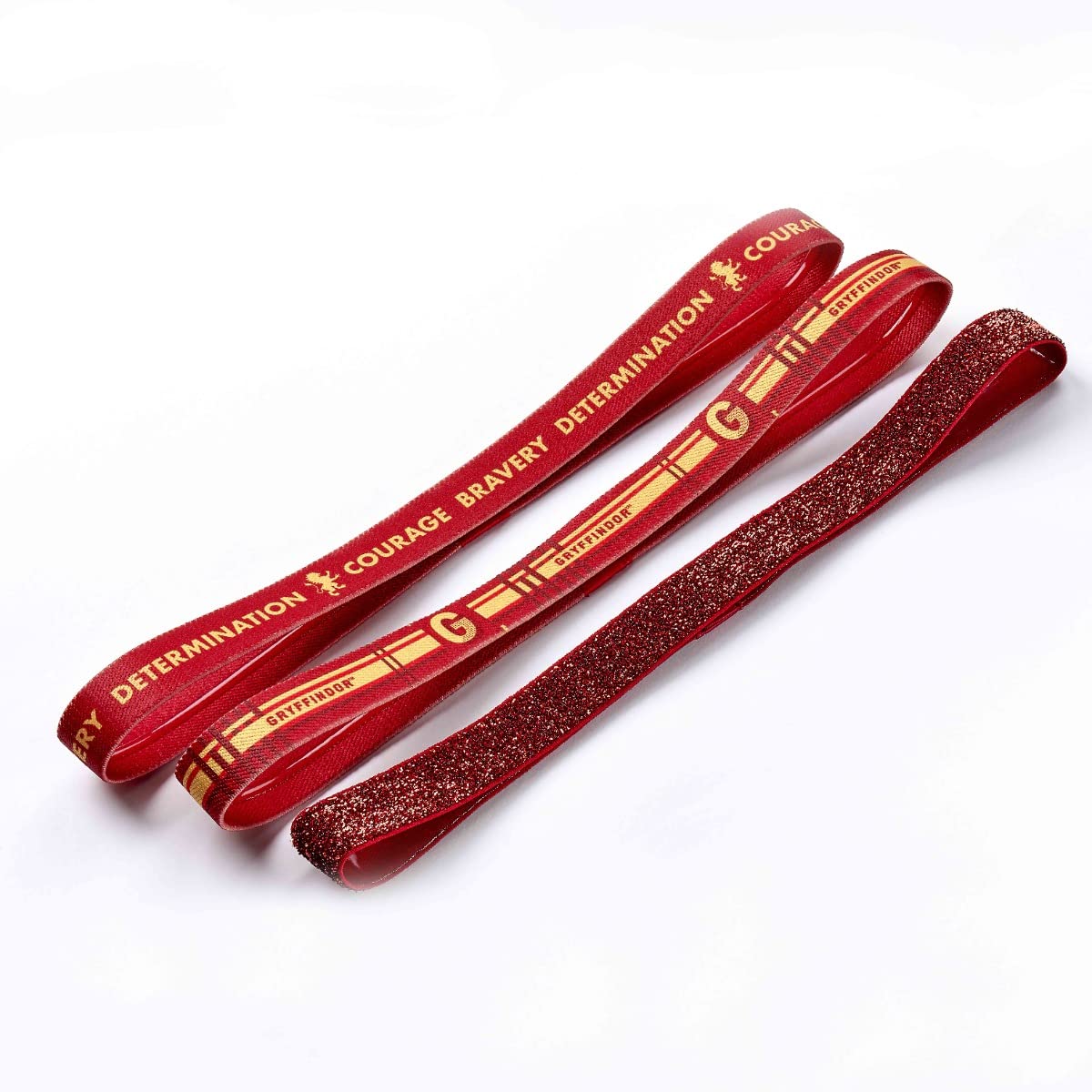 Official Harry Potter Gryffindor Elastic Headband Set by The Carat Shop
