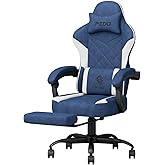 Submi Gaming Chair with Footrest & Height Adjustable, Chaise Gamer Chair for Teens Adults, High Back Reclining Gaming Chairs,