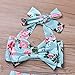 2Pcs Baby Girls Halter Bowknot Tube Top-Floral Short