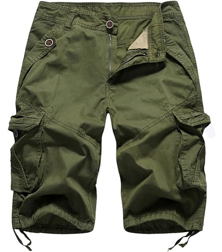 Amazon.com: FOURSTEEDS Women's Mid Rise Cotton Capri Hiking Shorts