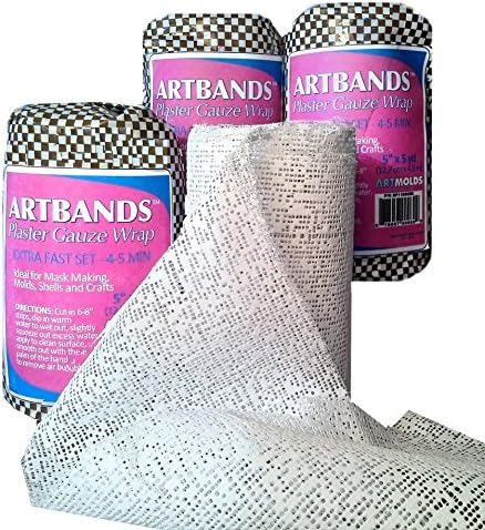 ARTMOLDS ARTBANDS - Plaster Cloth Gauze Bandage - Single Roll - 5 inch x 15 feet - 900 sq in
