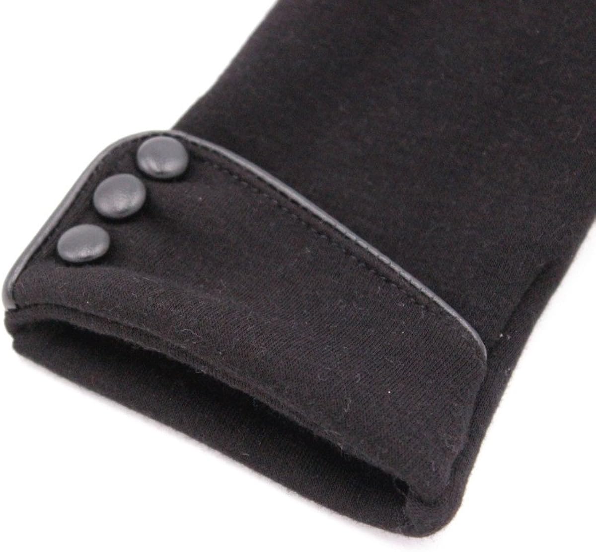Tomily Womens Touch Screen Phone Fleece Windproof Gloves Winter Warm Wear (Black) at  Women’s Clothing store
