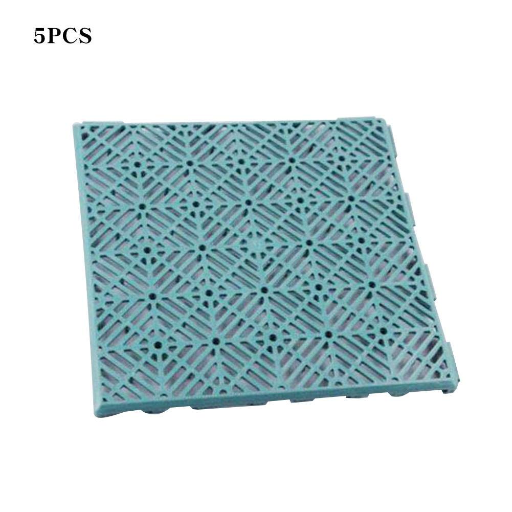 NonSlip Garden Rubber Stepping Stones Tile Decorative Garden Mats