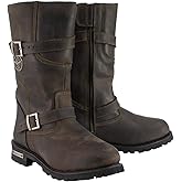 Milwaukee Leather MBM9063 Men's Classic Distressed Brown Leather Motorcycle Engineer Riding Biker Boots - 7